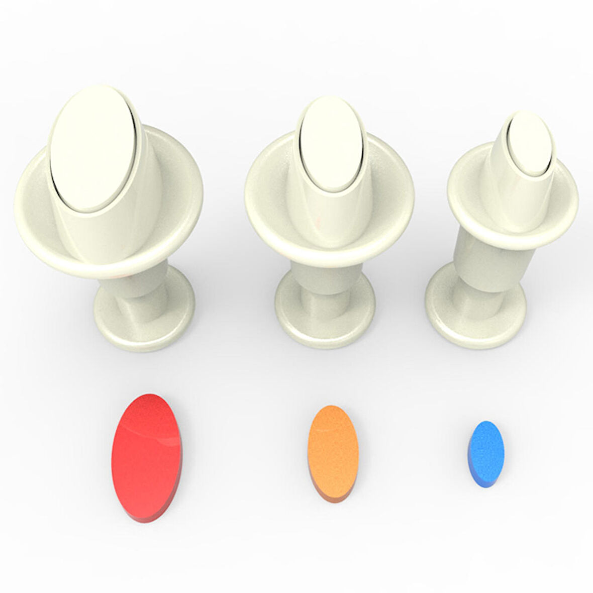 Oval Mini Enjektör 3'lü