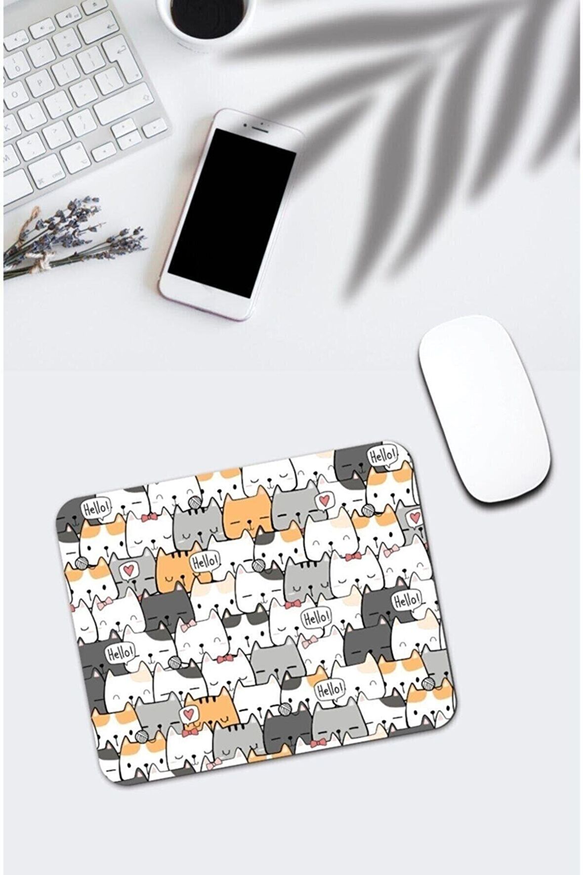 Kedi Desenli Mouse Pad Modelleri 11