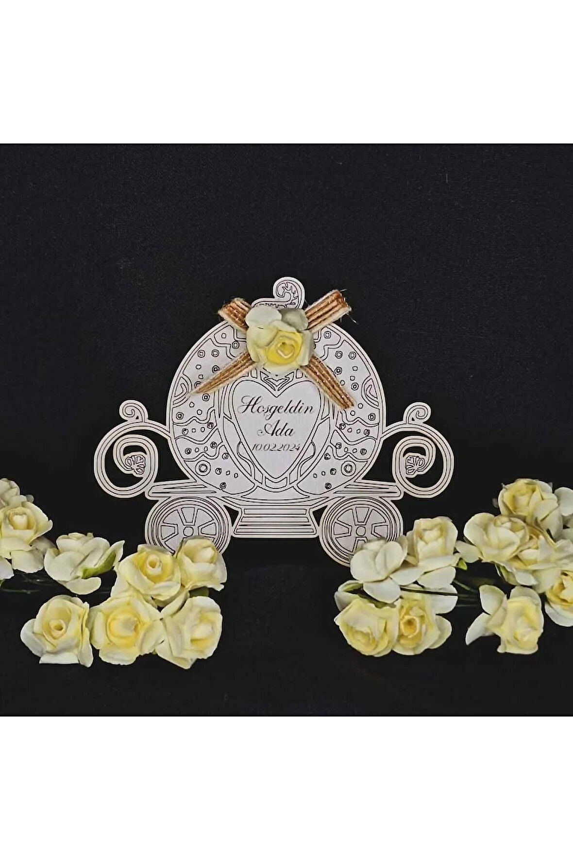 25 Adet Nişan Nikah Hatıra At Arabası Magnet