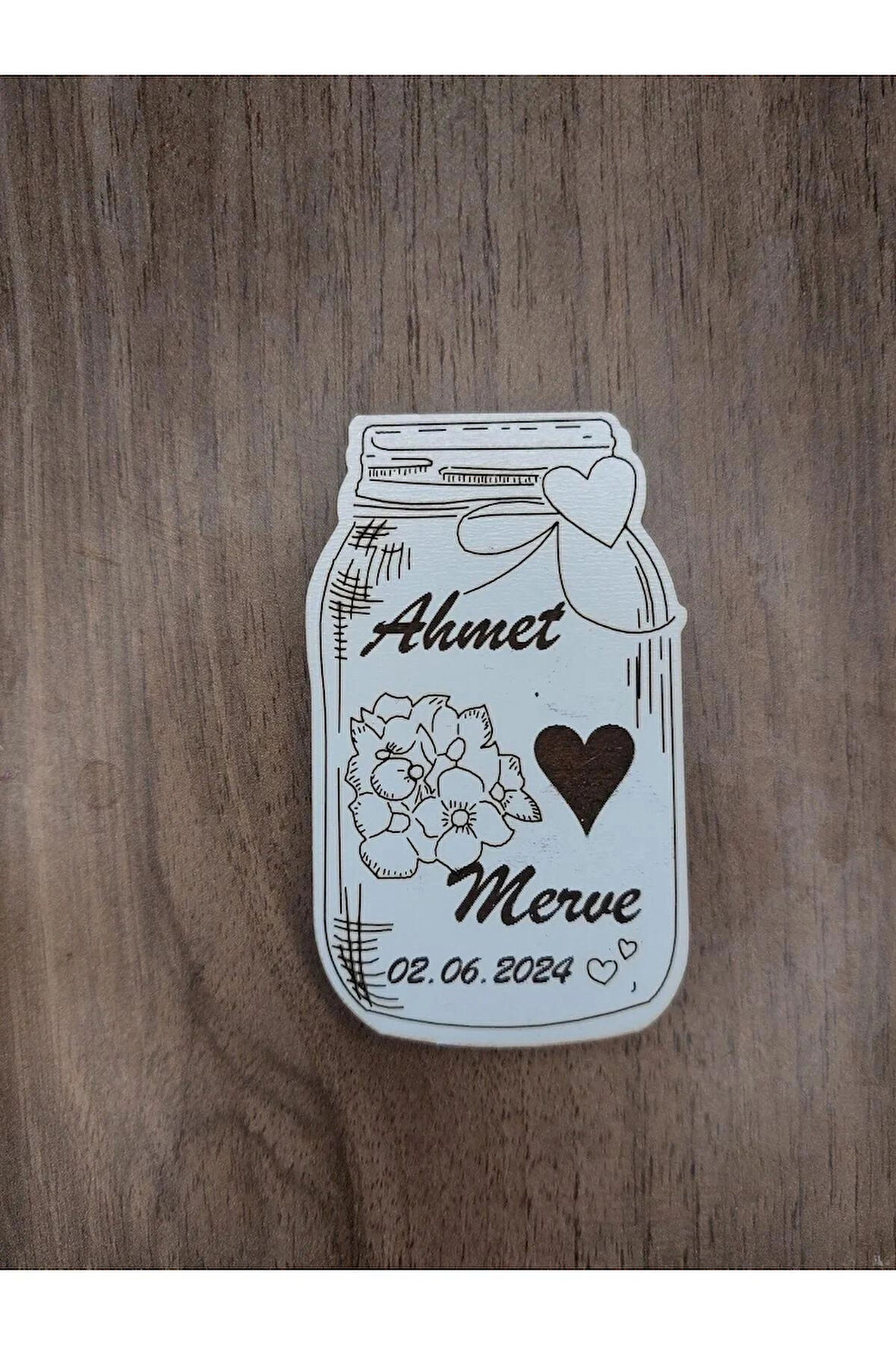 25 Adet Nişan - Nikah Kavanoz Magnet