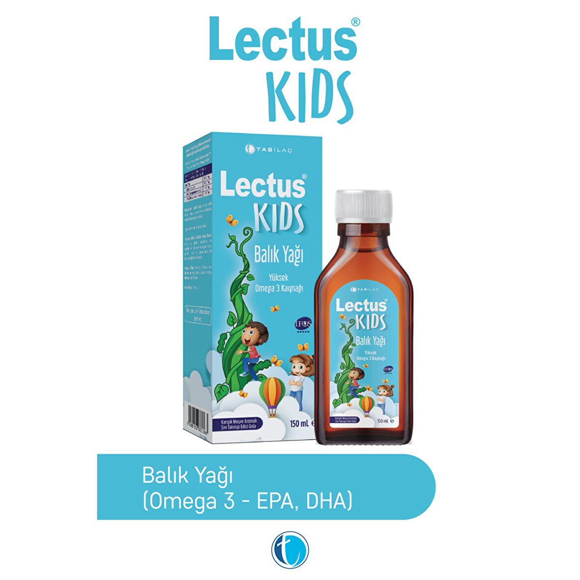 Kids Balık Yağı Karışık Meyve Aromalı 150 ml Likit Omega 3 Şurup