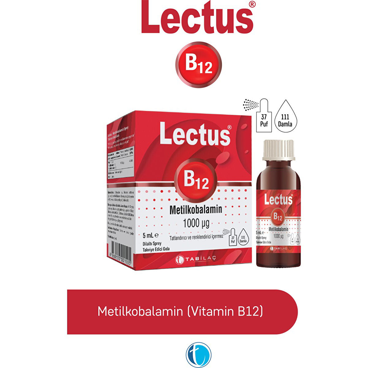 B12 Metilkobalamin Sprey 5 ml