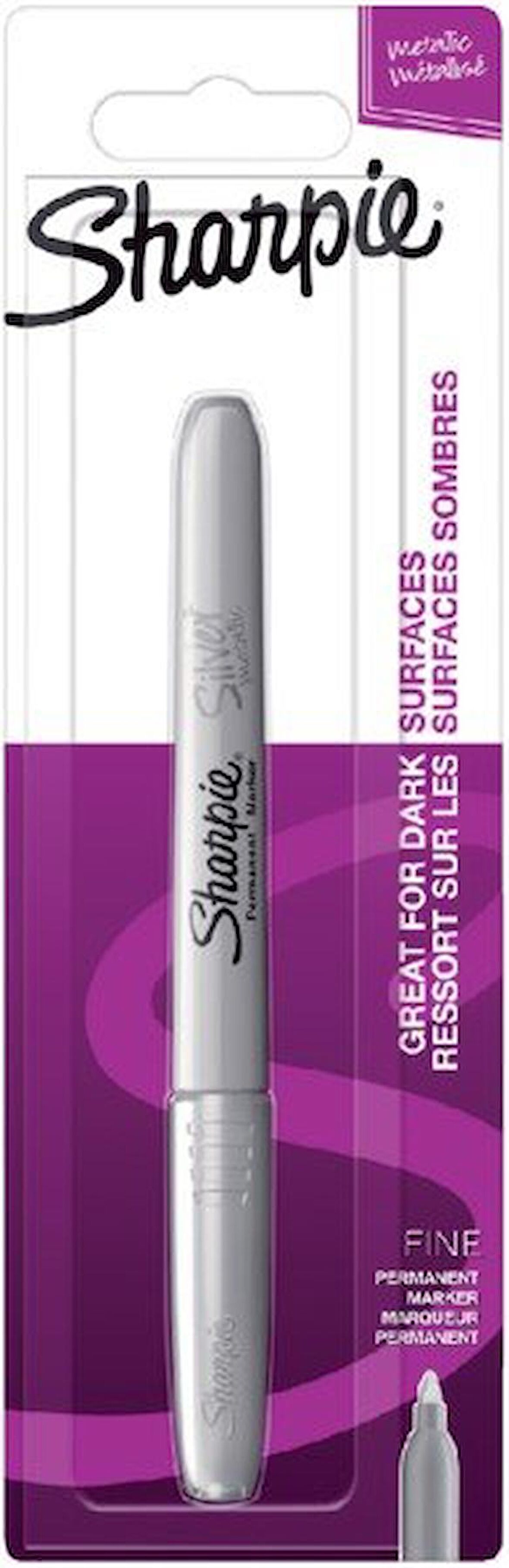 Sharpie Permanent Markör Fine Metalik Gümüş