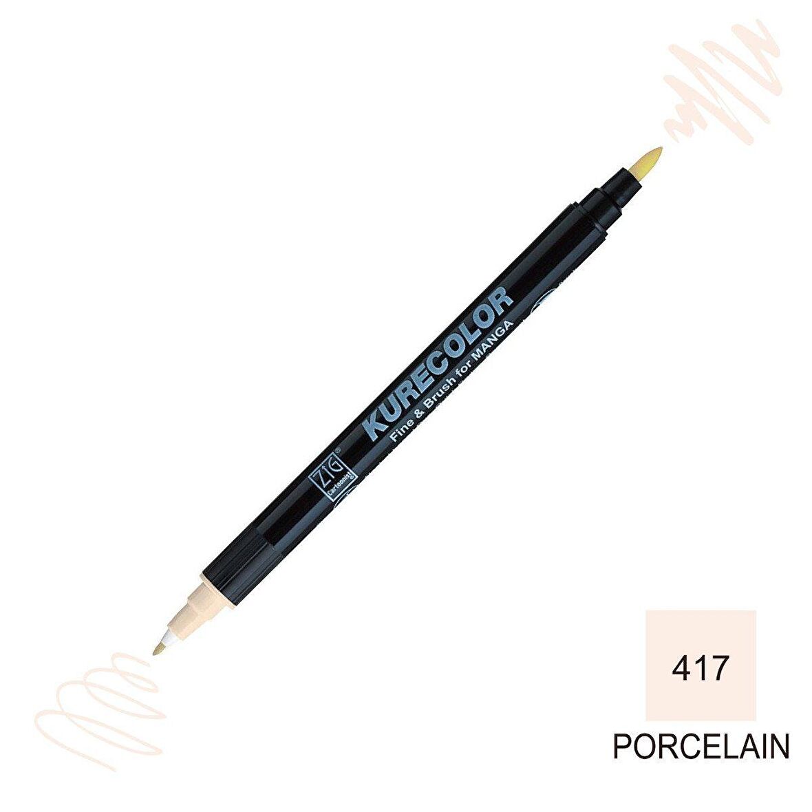 Zig Kurecolor Mangaka Fine&Brush Çift Taraflı Kalem CNKC-2200 No 417 Porcelain