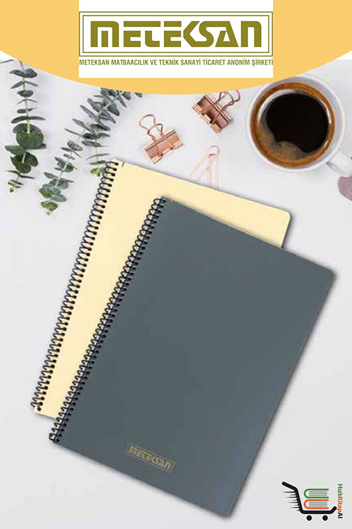 Karina 80 Yaprak ÇİZGİLİ PP Kapak Pastel Mix