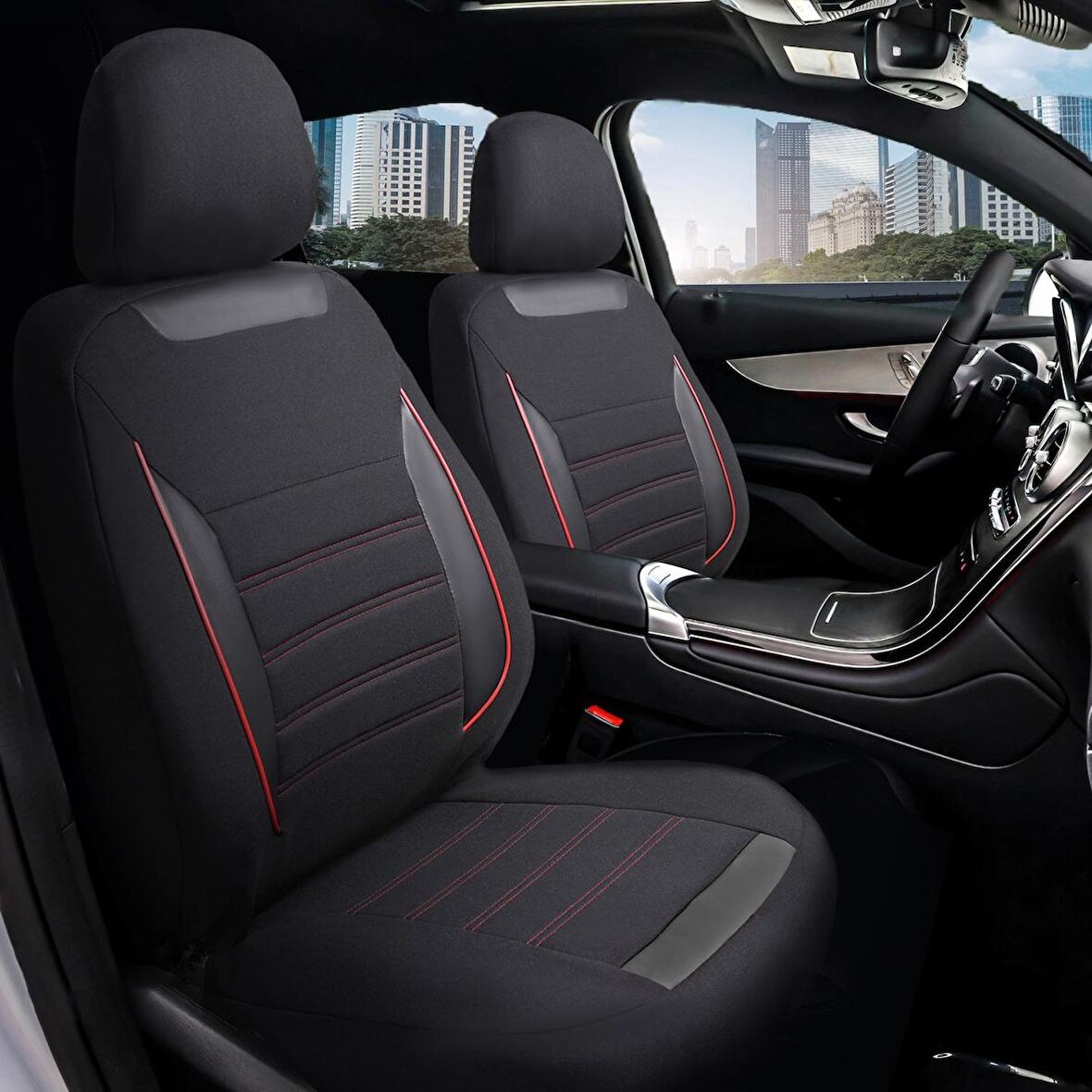 Toyota Auris Deri Detaylı Özel Tasarım Oto Koltuk Kılıfı Seti SMART K  