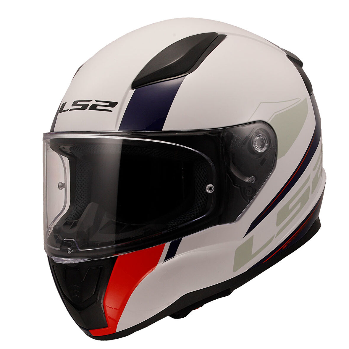 Ls2 Rapid 2 Driveway Beyaz-Mavi Kask