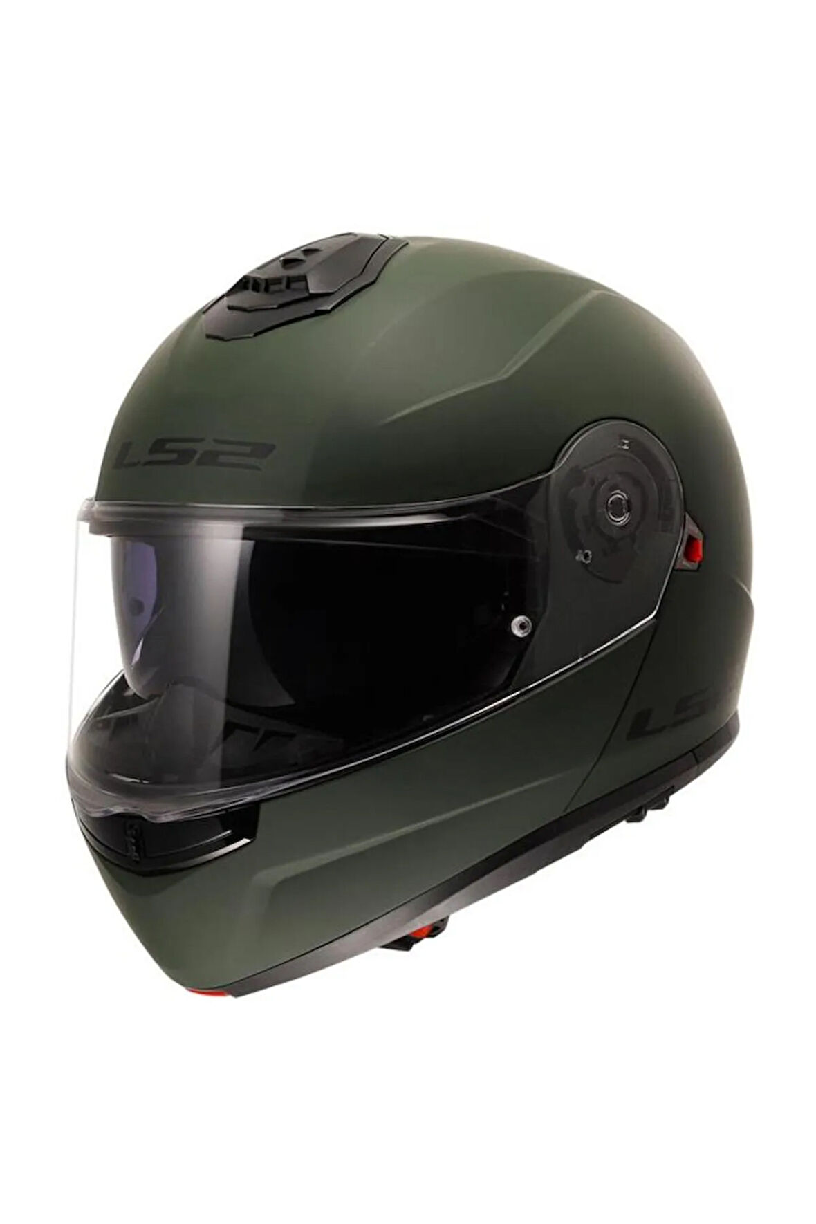 Strobe 2 Çene Açılır Kask Mat Yeşil