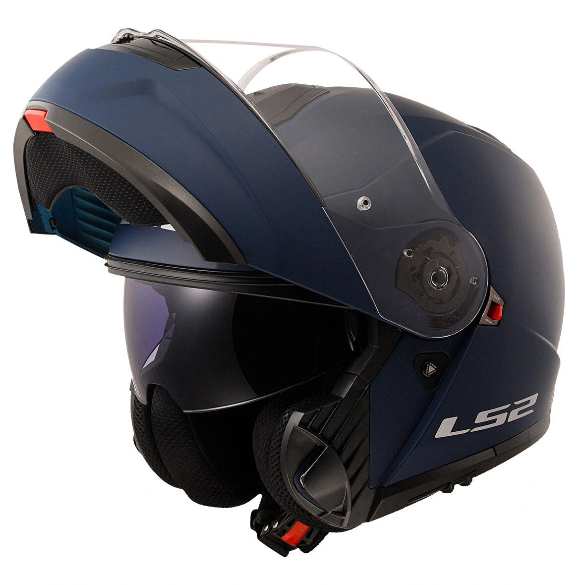 LS2 Strobe 2 Mat Mavi Çene Açılır Kask Yeni Üretim