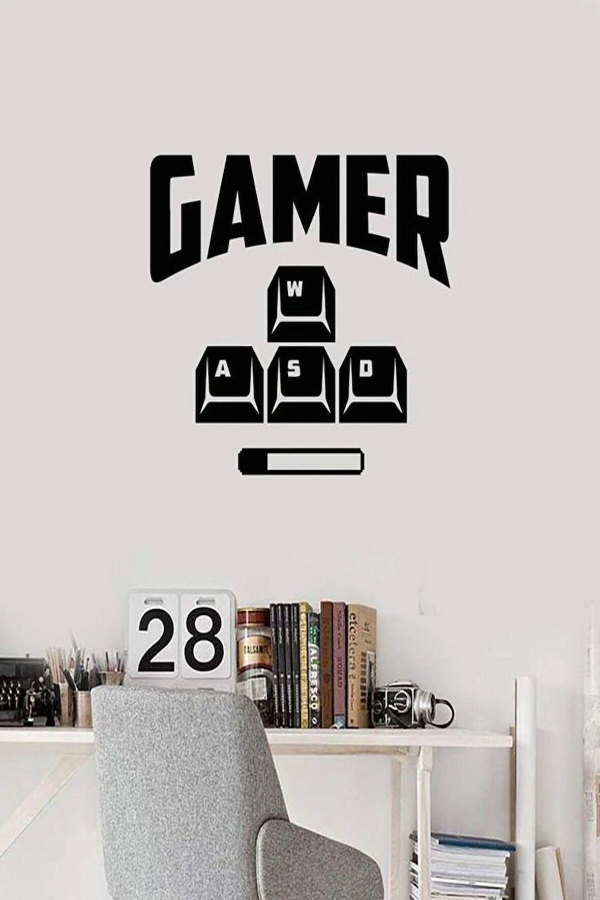 Ahşap Gamer Tuşlu Duvar Dekoru