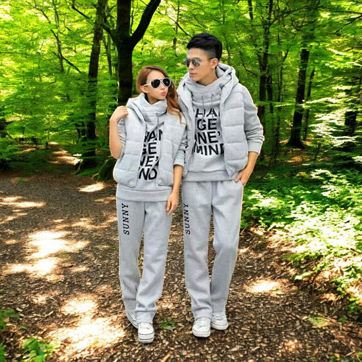 Günlük Üçlü Sevgili Kombini Kadın Takım