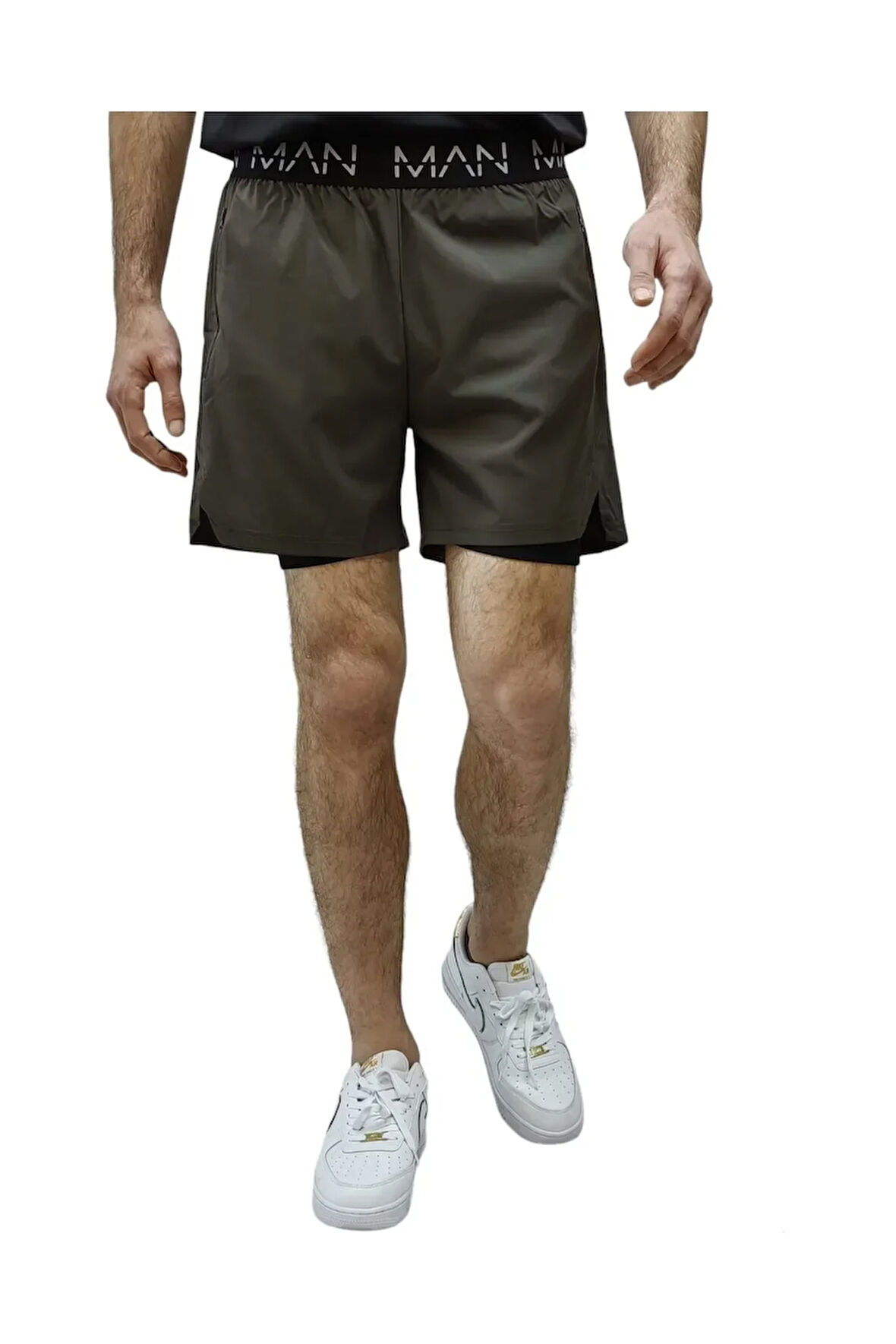 Spor ve Fitness Astarlı Taytlı Gizli Cep Detaylı Şort