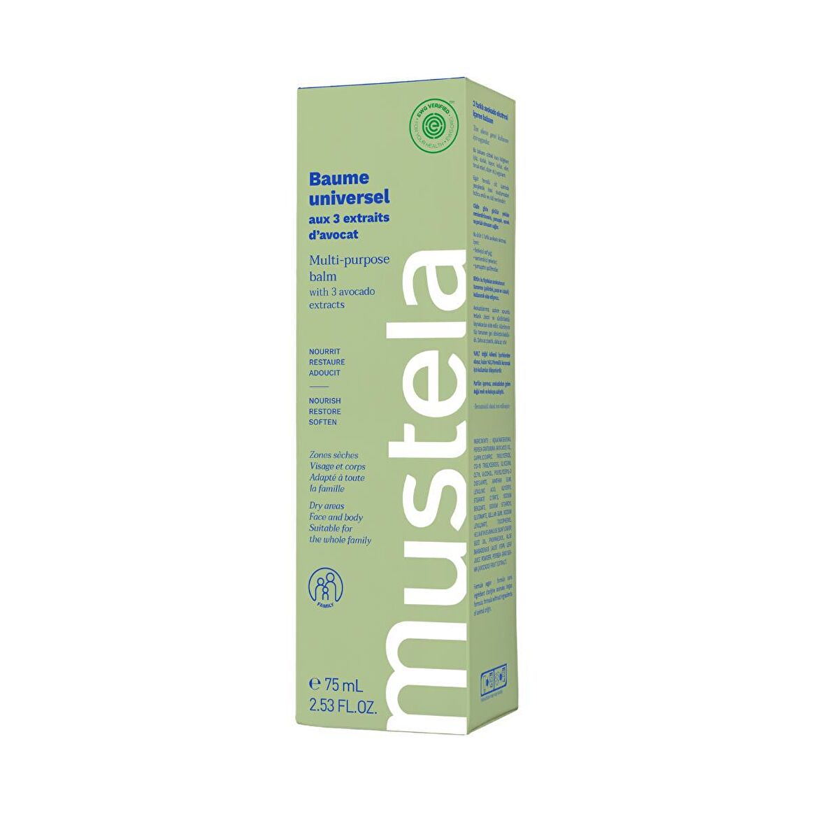 Mustela Avakado Balsam Tüm Cilt Tipleri İçin Avakadolu Su Bazlı Yağsız Nemlendirici Yüz Bakım Kremi 75 ml