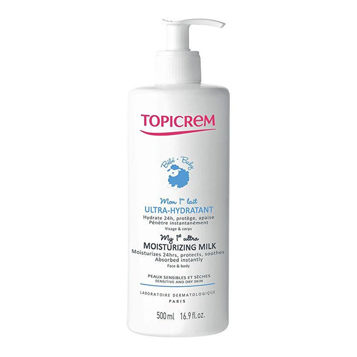 Topicrem Ultra Moisturizing Nemlendirici Parabensiz Kuru Cilt için  Vücut Sütü 500 ml 