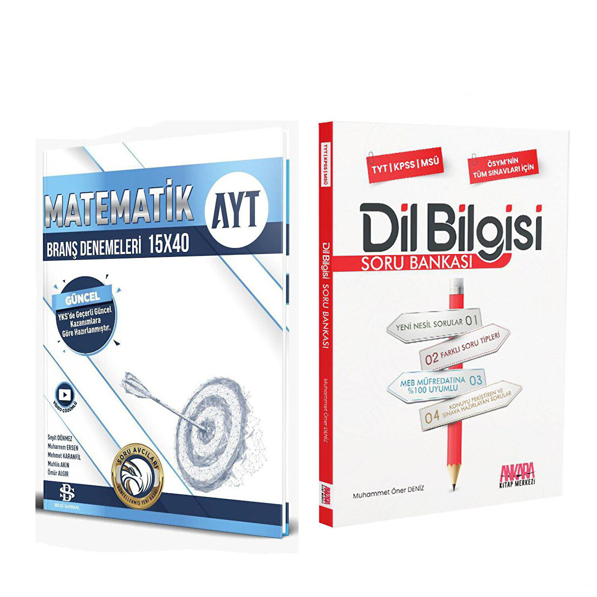 Bilgi Sarmal AYT Matematik Deneme ve AKM Dil Bilgisi Soru Bankası Seti 2 Kitap