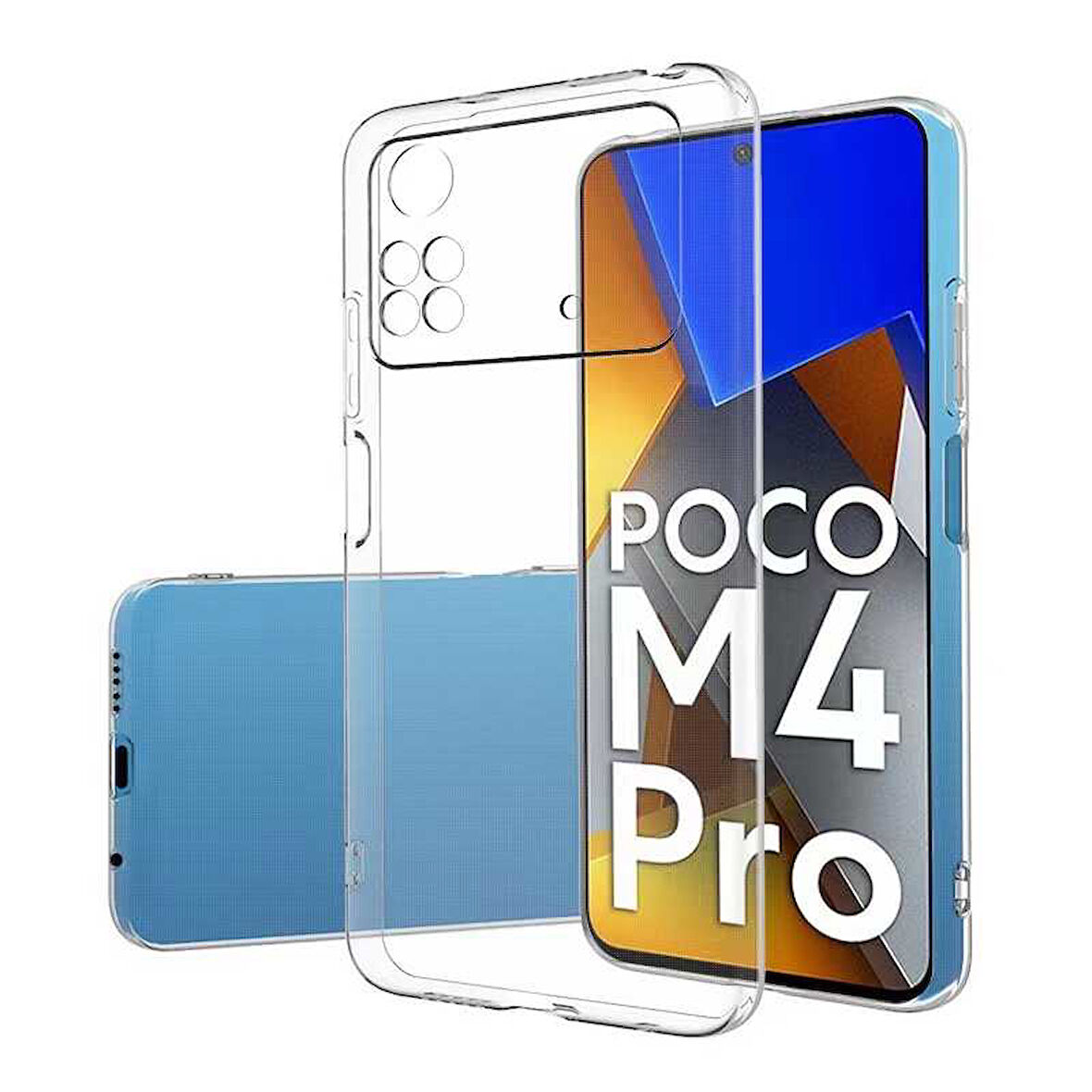 Xiaomi Poco M4 Pro 4G Kılıf Şeffaf İnce Esnek Silikon Kılıf Zipax-Süper