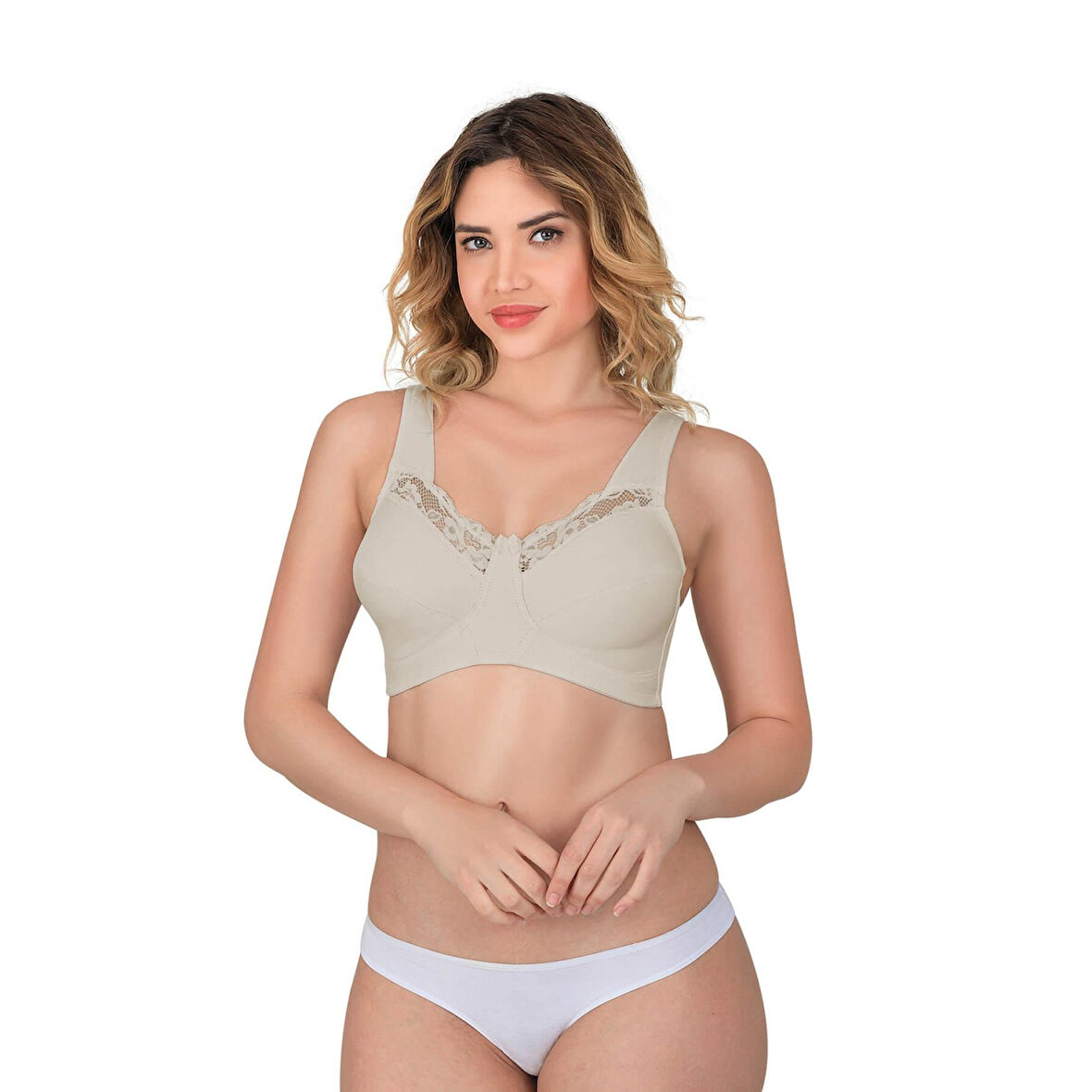Ten Mı Emay 181 B Dantelli Toparlayıcı Cotton Sütyen