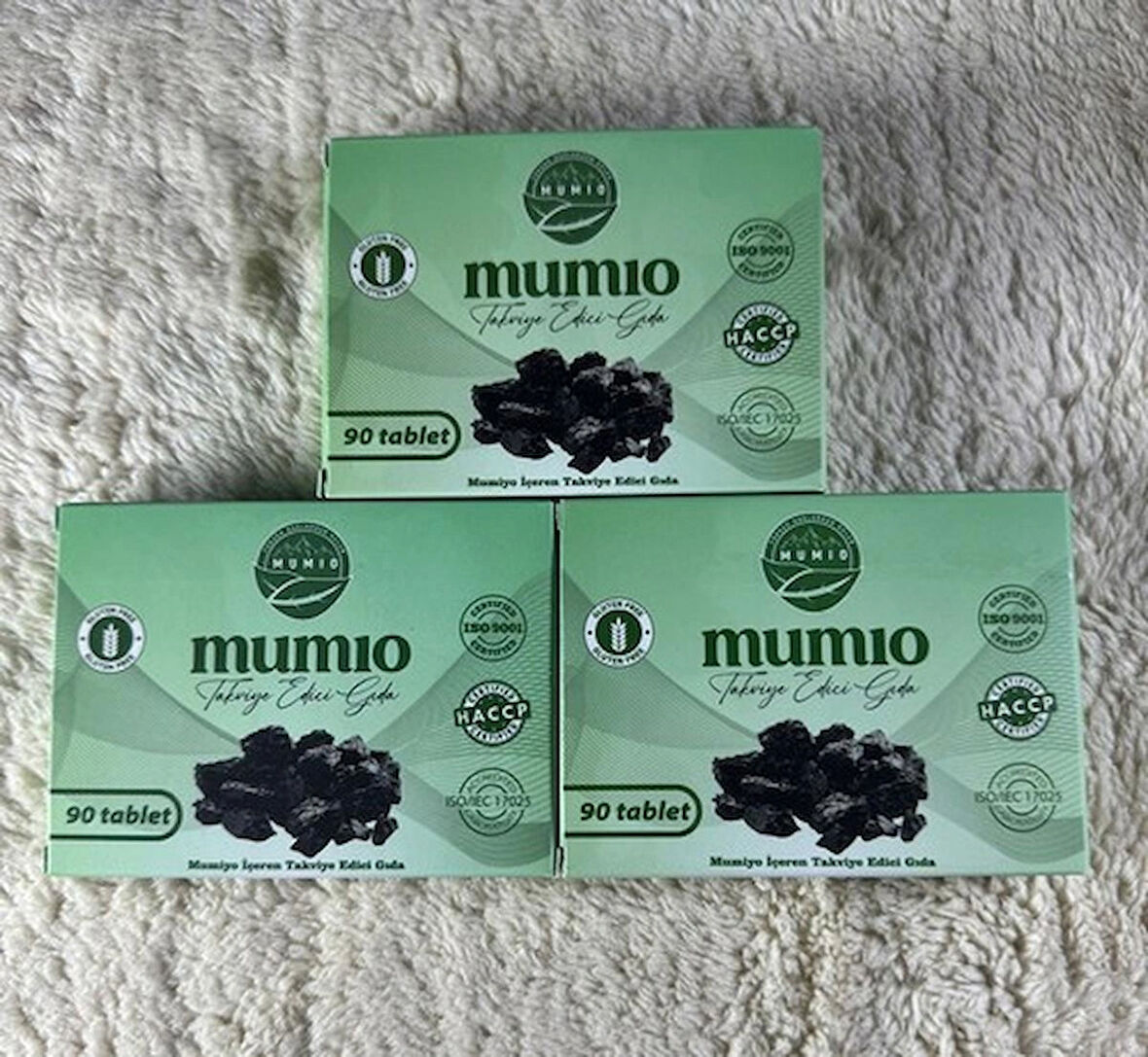 Yüksek Dağlardan Gelen Mumiyo Mumio İçeren Takviye Edici Gıda 3'lü Paket