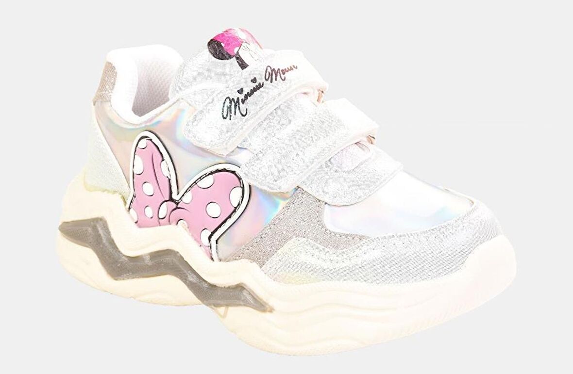 Kız Çocuk Işıklı Gümüş Spor Ayakkabı / Ellaboni Minnie Sneaker 