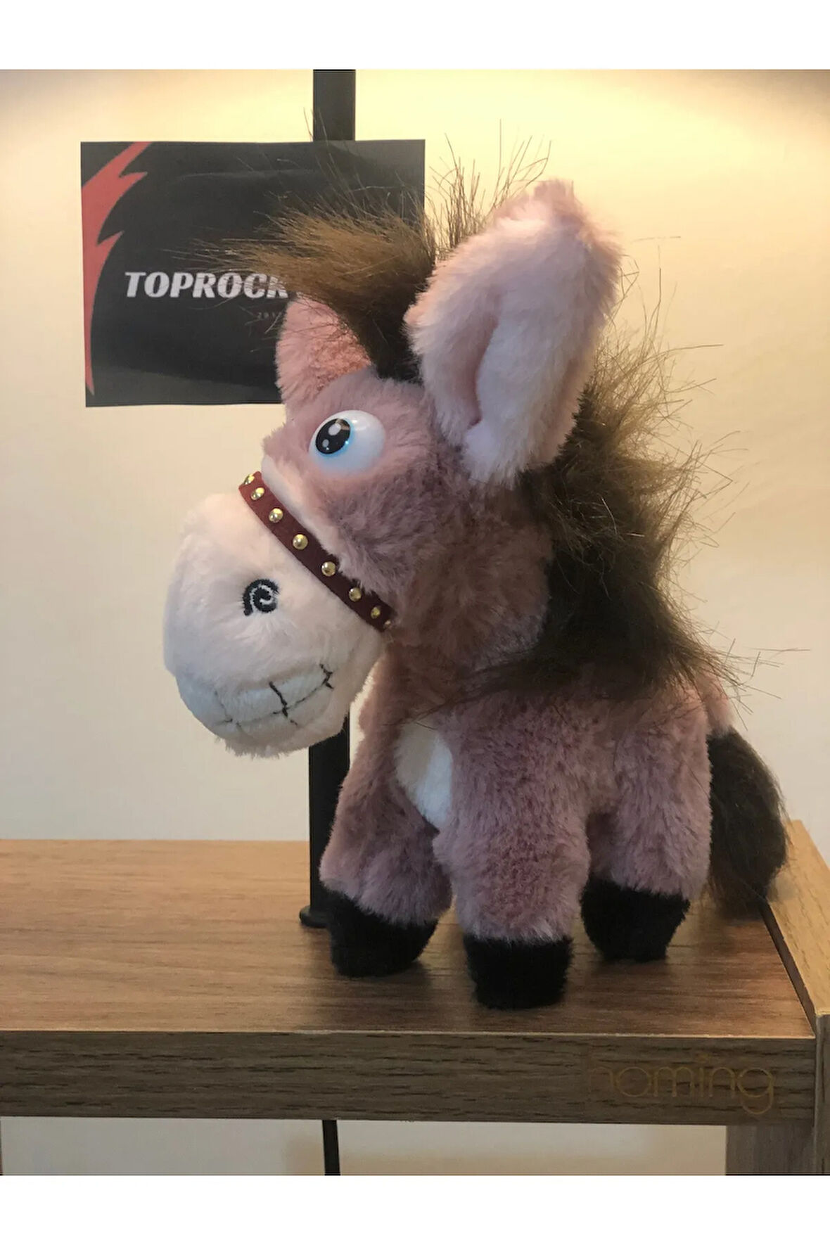 Sevimli Eşek Peluş Oyuncak Gülen Şaşkın Hediyelik Oyuncak Anahtarlık Uyku Arkadaşı 15 cm