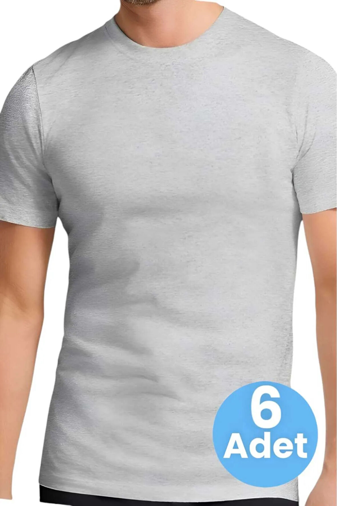 Uniquetrenders Erkek Sıfır Yaka Pamuklu 6'lı Fanila