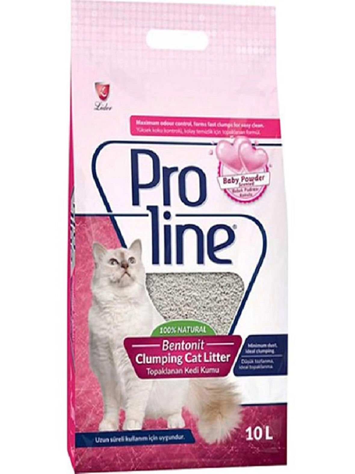 PROLINE 10LT İNCE BEBEK PUDRA BENTONIT KEDI KUMU