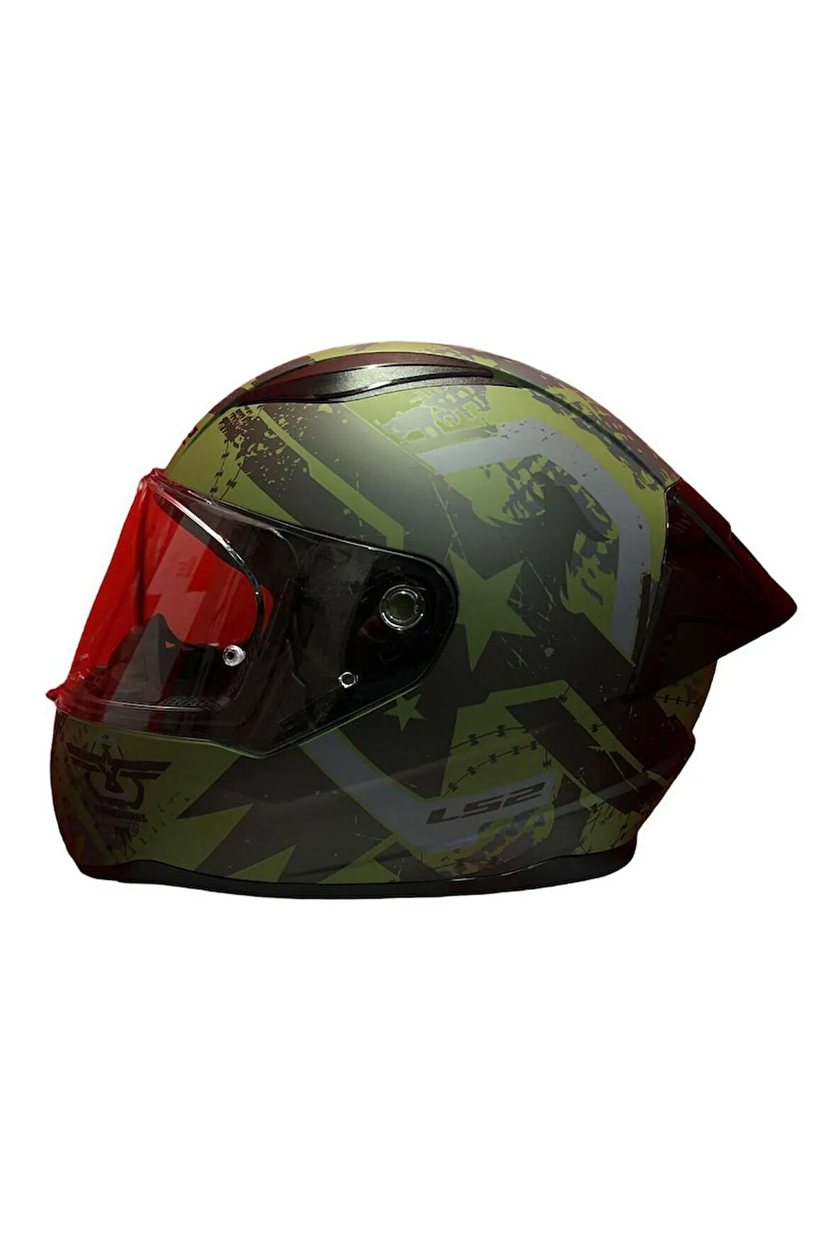 RAPID 2 RACE THUNDER BIRDS MAT YEŞİL-SİYAH-GRİ KASK+SPOİLER