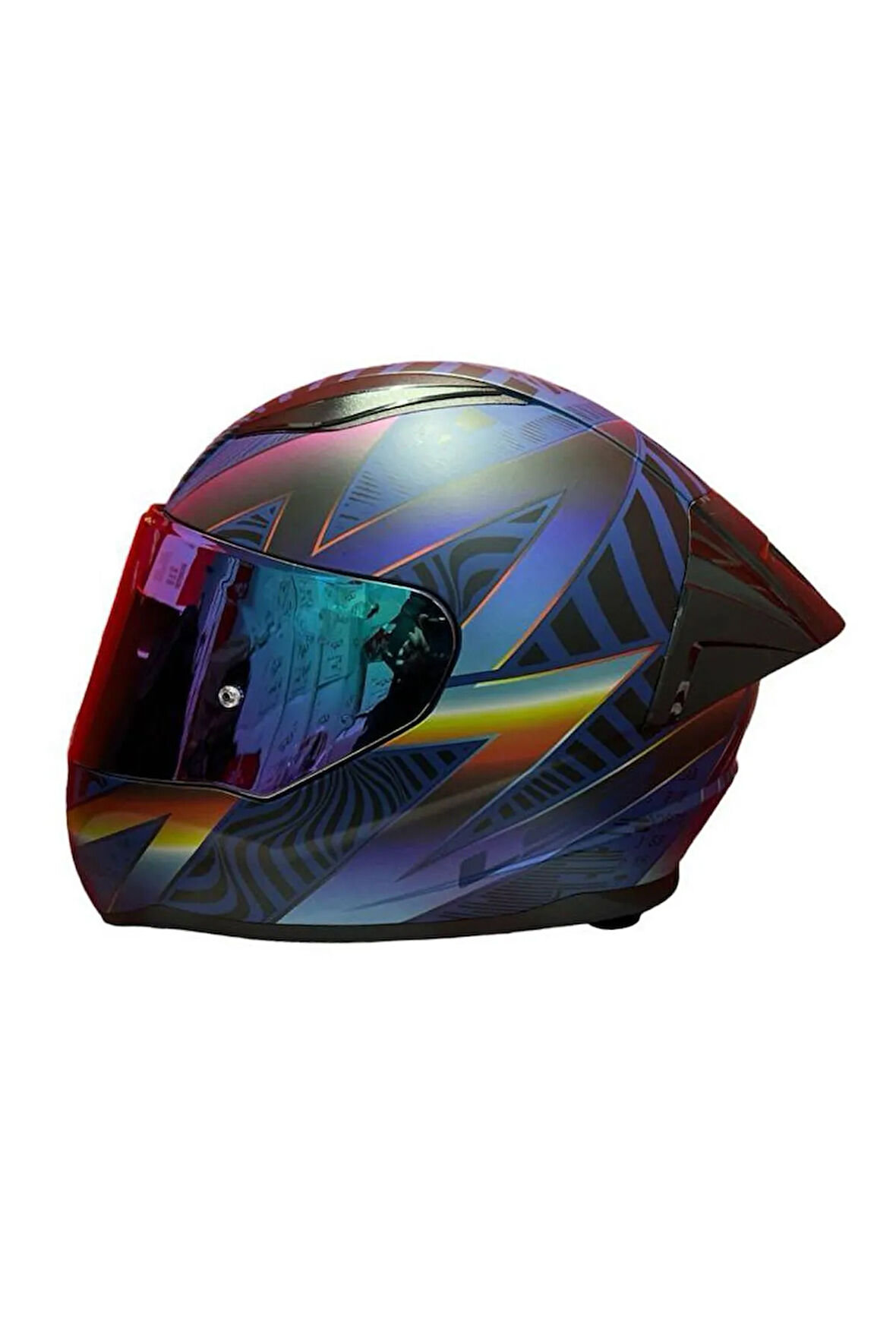 RAPID 2 RACE OPTIK MAT MAVİ-MOR KASK++SPOİLER-SET