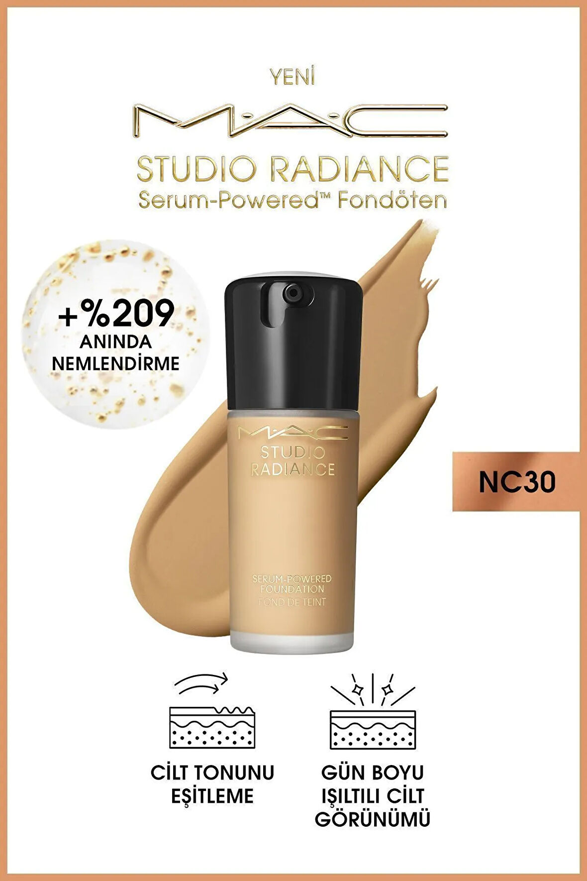 Studio Radiance Serum-Powered™ Fondöten-NC30-30ml-M.a.c.656721