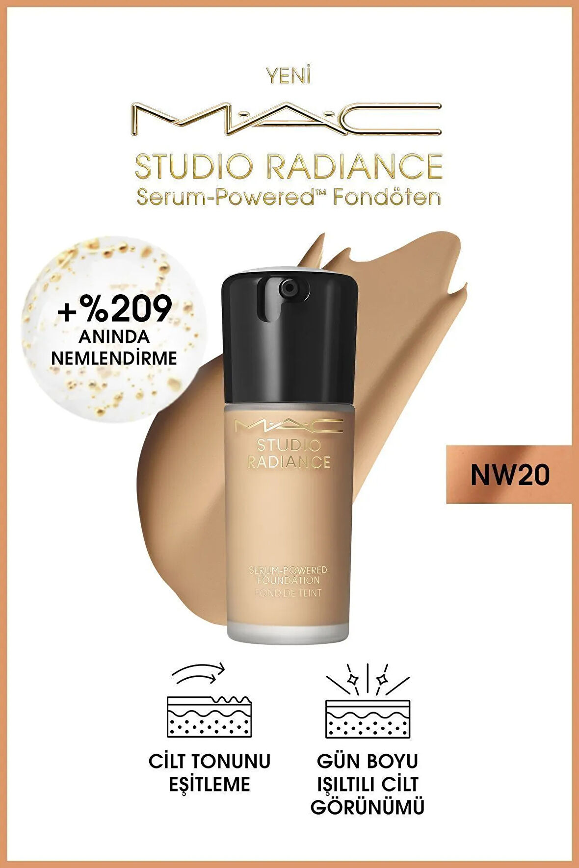 Studio Radiance Serum-Powered™ Fondöten NW 20-30 ml M.a.c.656875