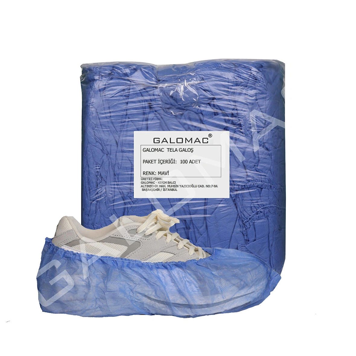 Tela Mavi Galoş 3000 Adet