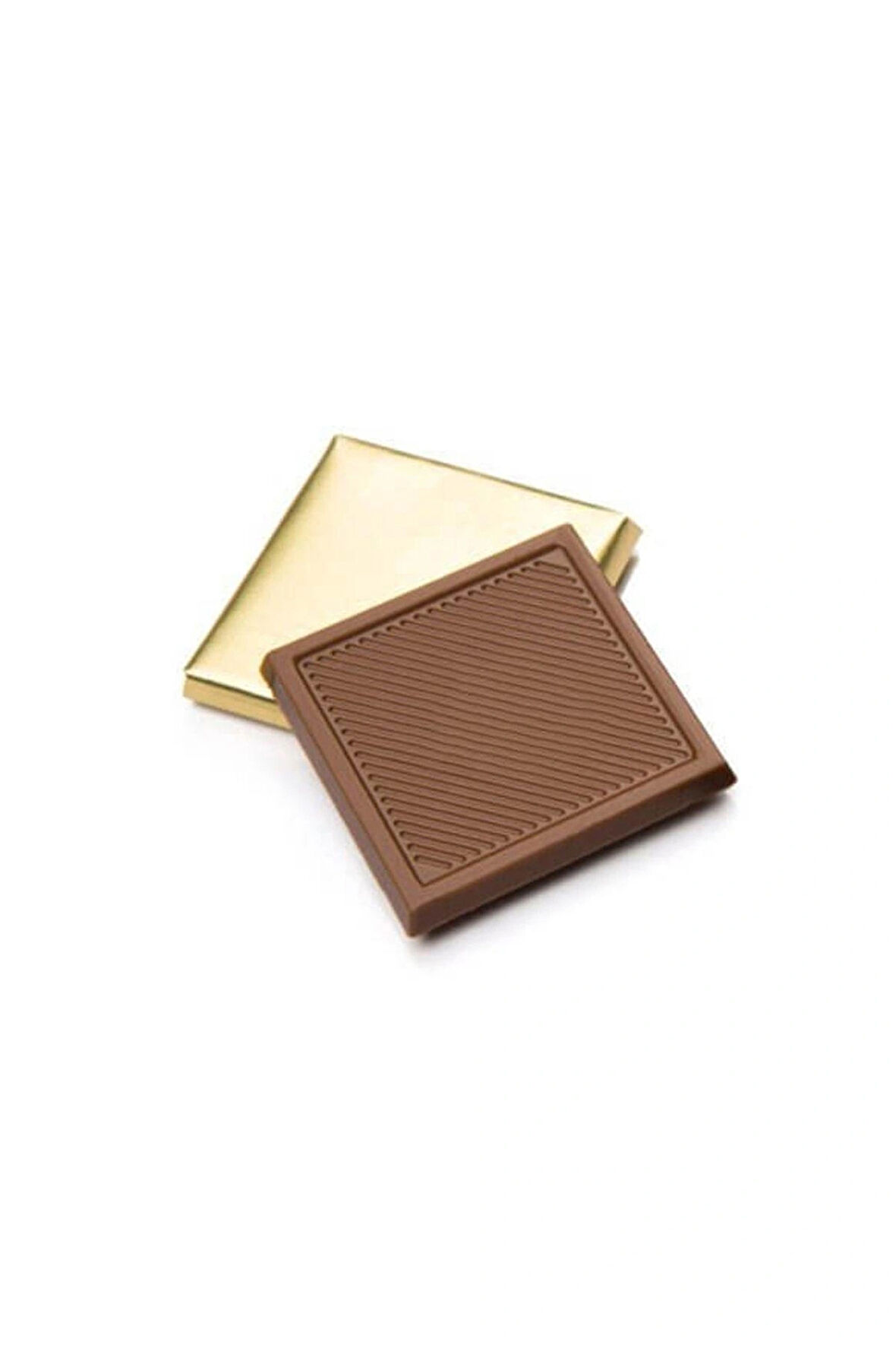 Altın Sargılı Sütlü Madlen Çikolata – 4 Kg (~540-560 Adet) – Kokolin İçermez, Kişiselleştirilebilir Logo ve Yazı Baskılı Premium İkramlık