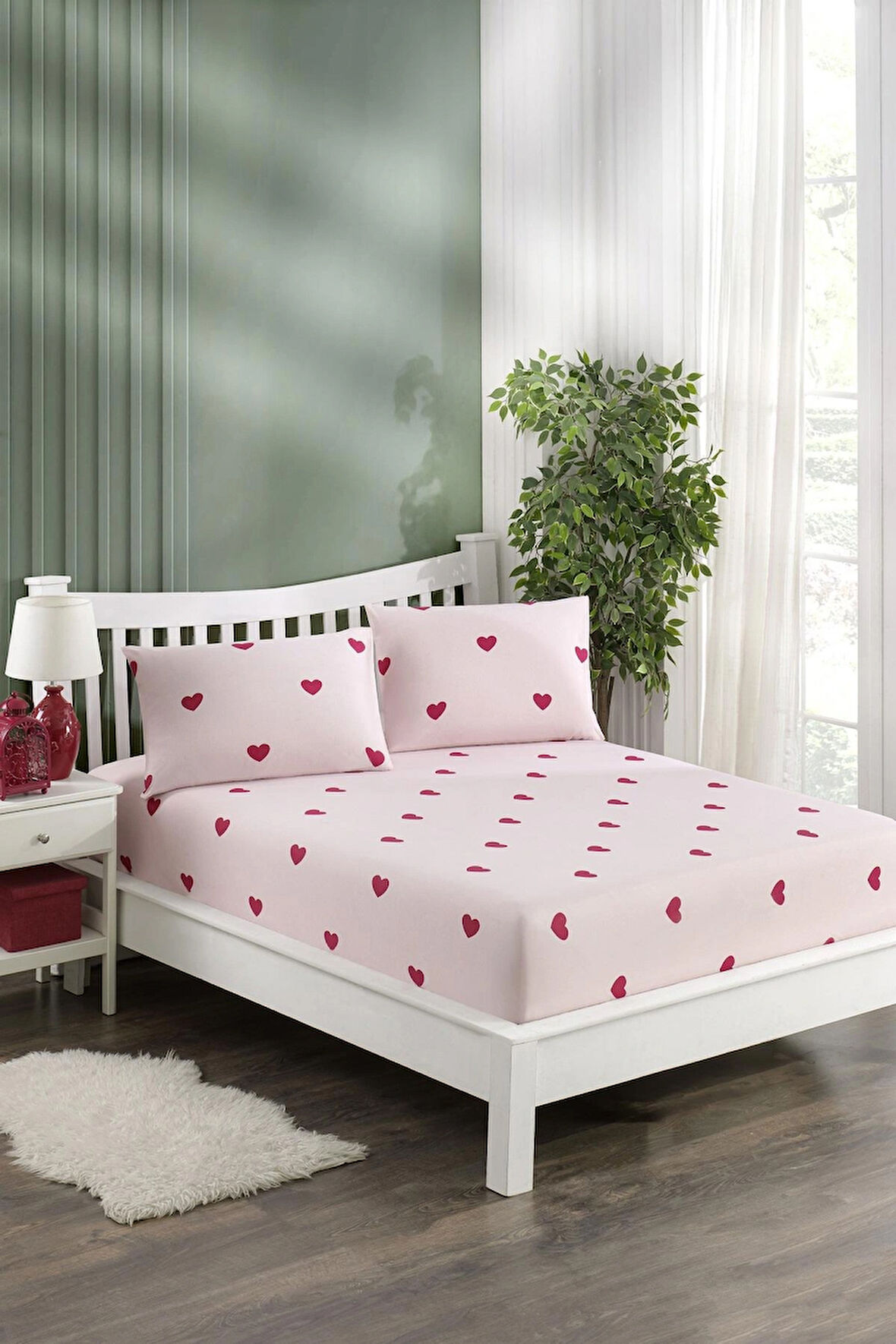 Madonna Baskılı Kumaş Lastikli Fıtted Yastıklı Çarşaf Seti