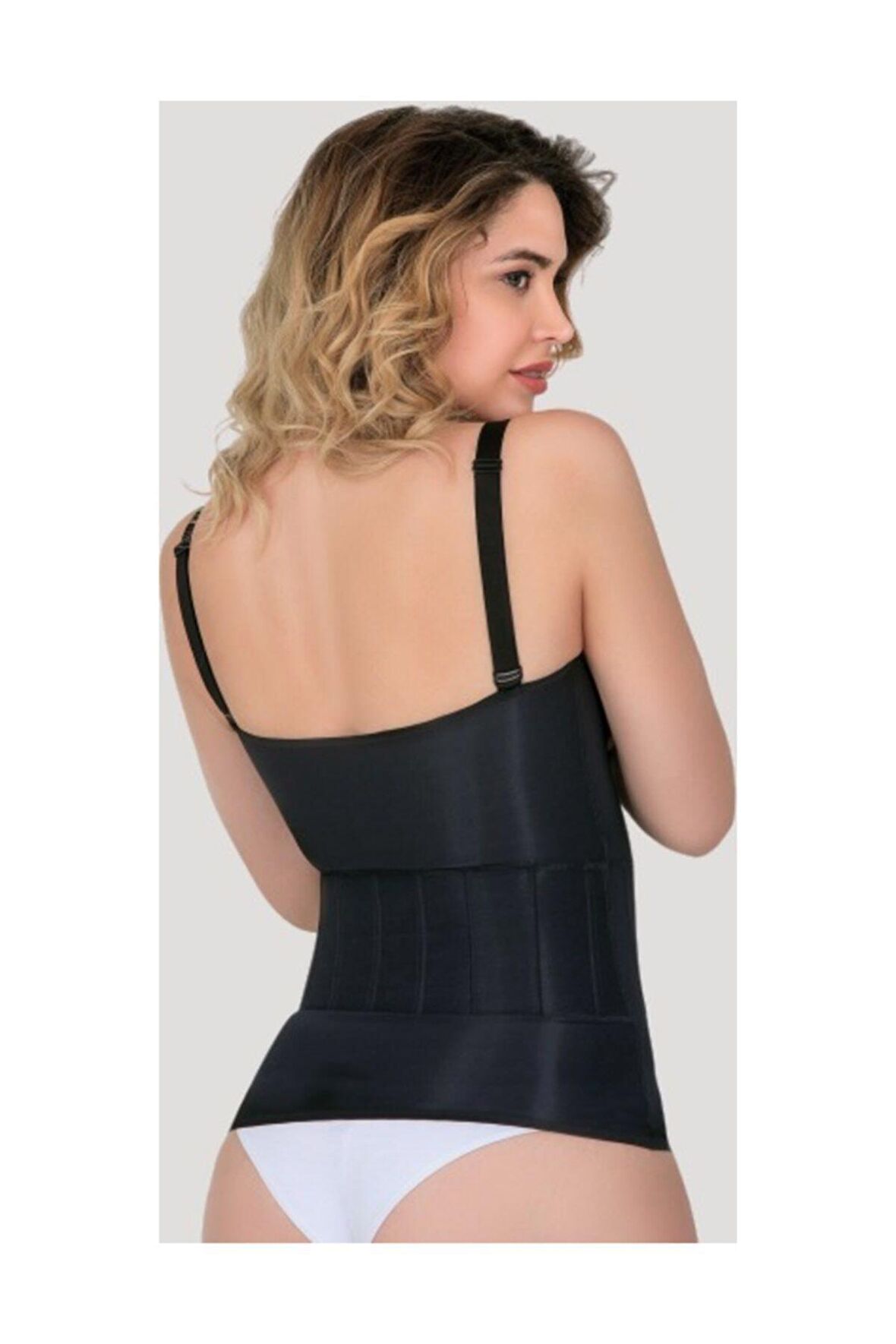 Kadın Agraflı Destekli Mideli Lazer Kadın Yelek Korse