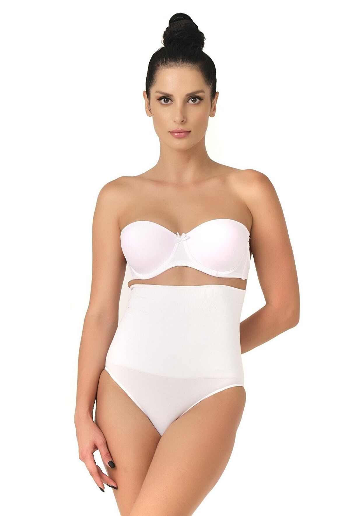 Seamless Yüksek.bel Çıtçıtlı Double Slip Korse Külot