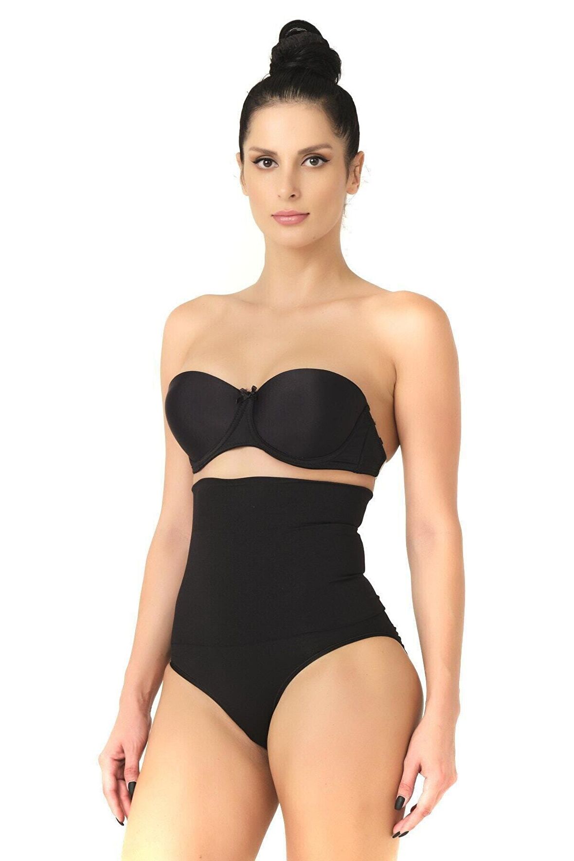 Seamless Yüksek.bel Çıtçıtlı Double Slip Korse Külot