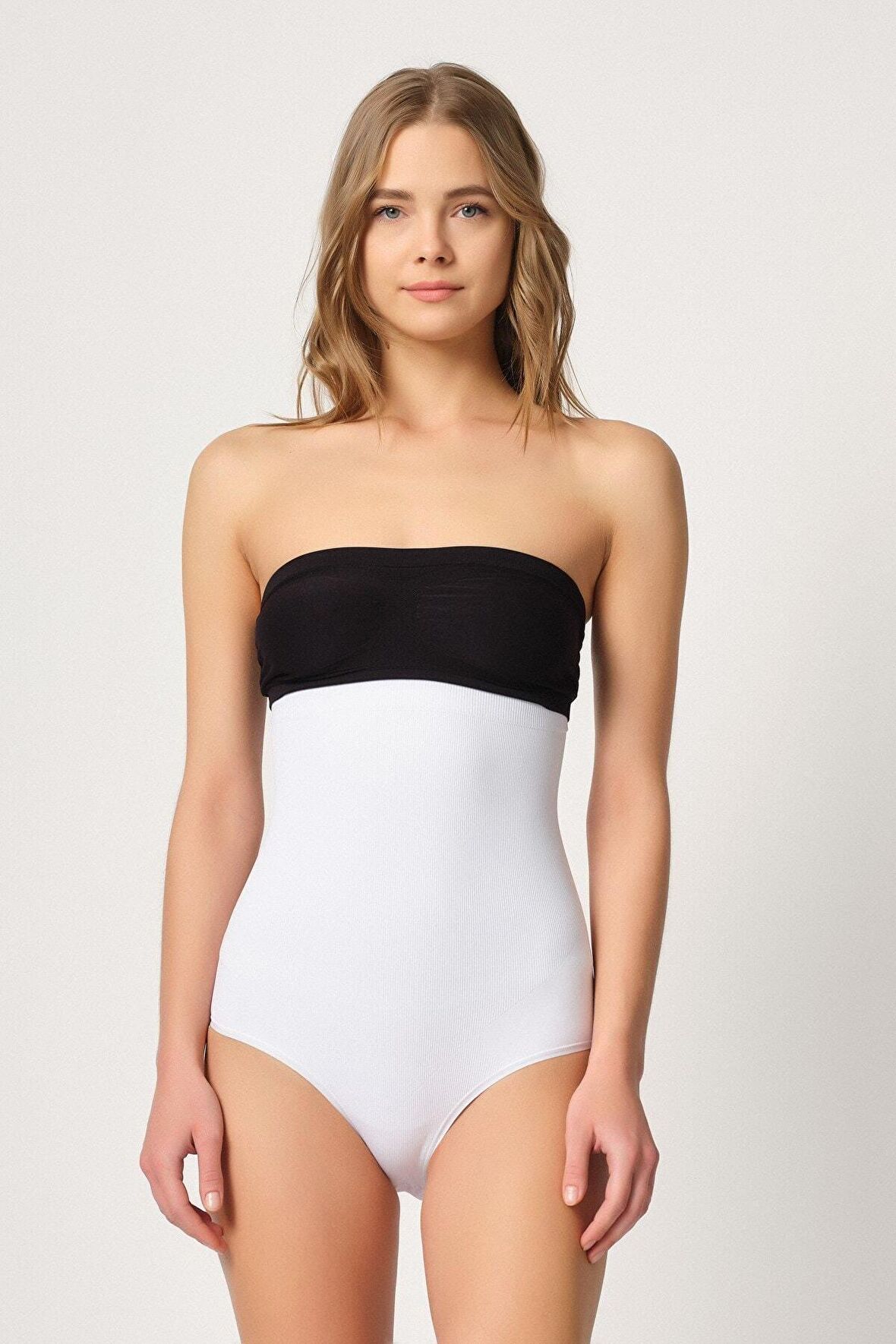 Kadın Beyaz Slip Korse