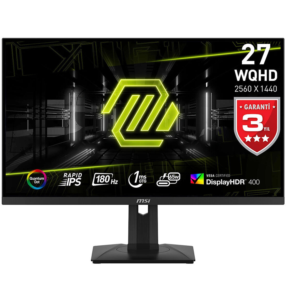 MSI MAG 274QRF QD E2 27" 1 ms 2K Pivot IPS 180 Hz Oyuncu Monitörü