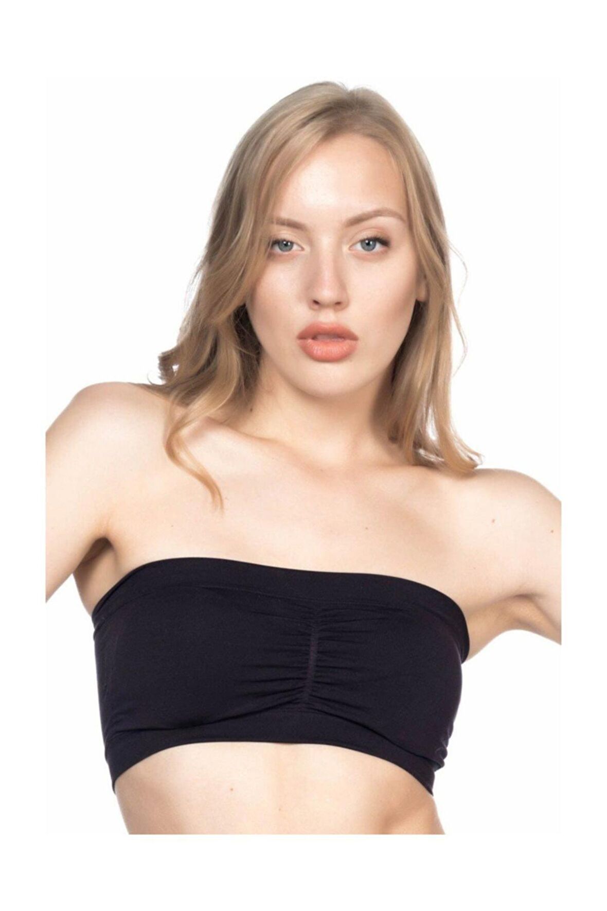 Dikişsiz Pedli Straplez Büstiyer 4022