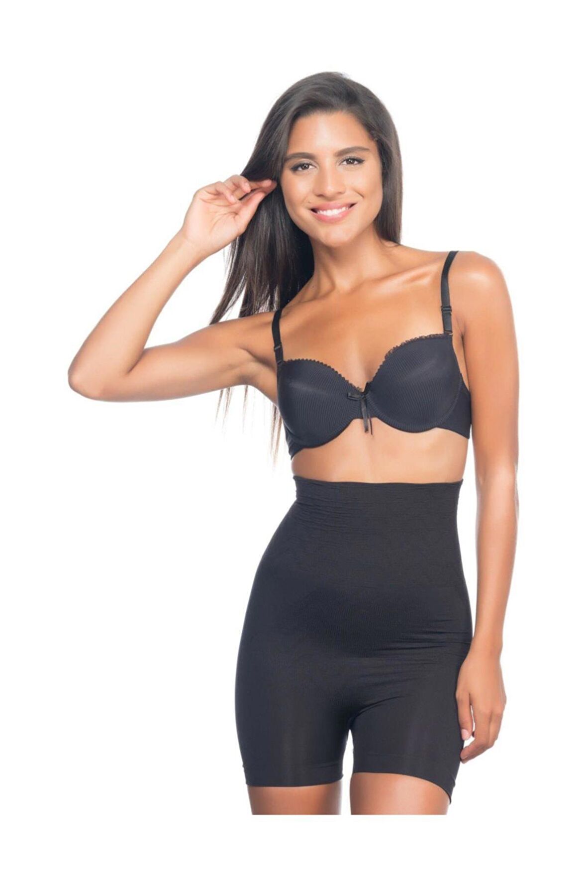 2075 Çitf Kat Yüksek Bel Kısa Paçalı Kadın Boxer Korse