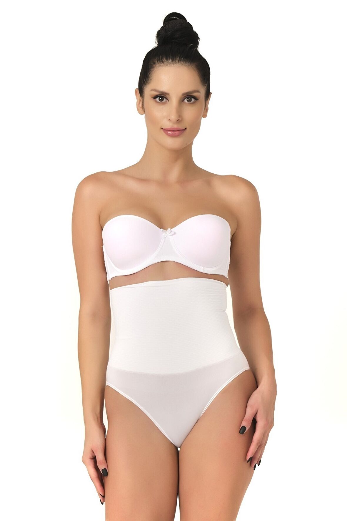 Kadın Beyaz Seamless Masaj Özellikli Slip Korse 2029