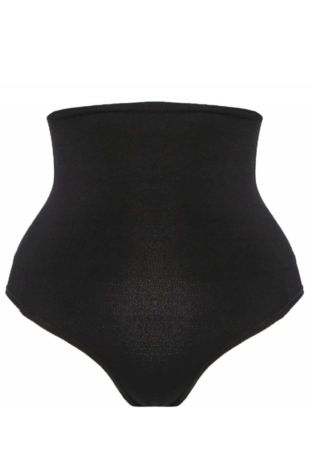 Kadın Çift Kat Yüksek Bel Çıtçıtlı Külot Korse Siyah 2019
