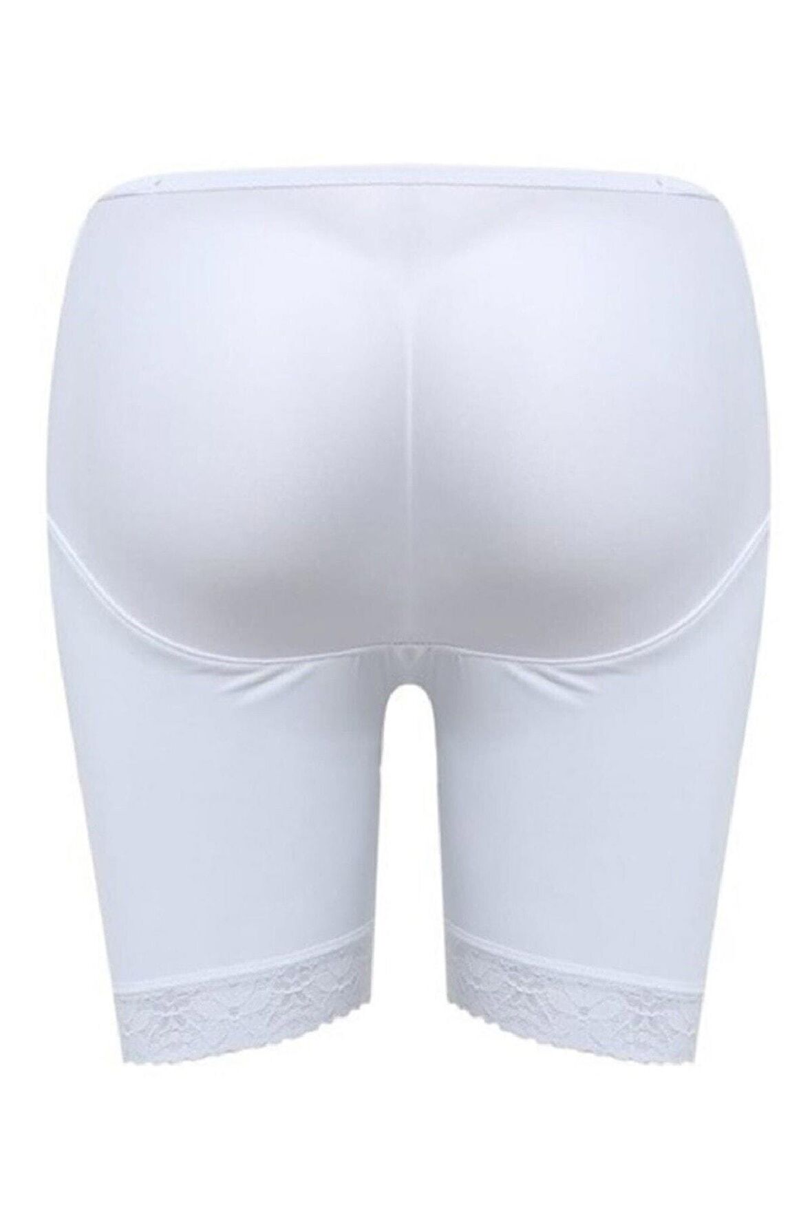 Kadın Beyaz Paçası Dantelli Kalça Toparlayıcı Korse 2002