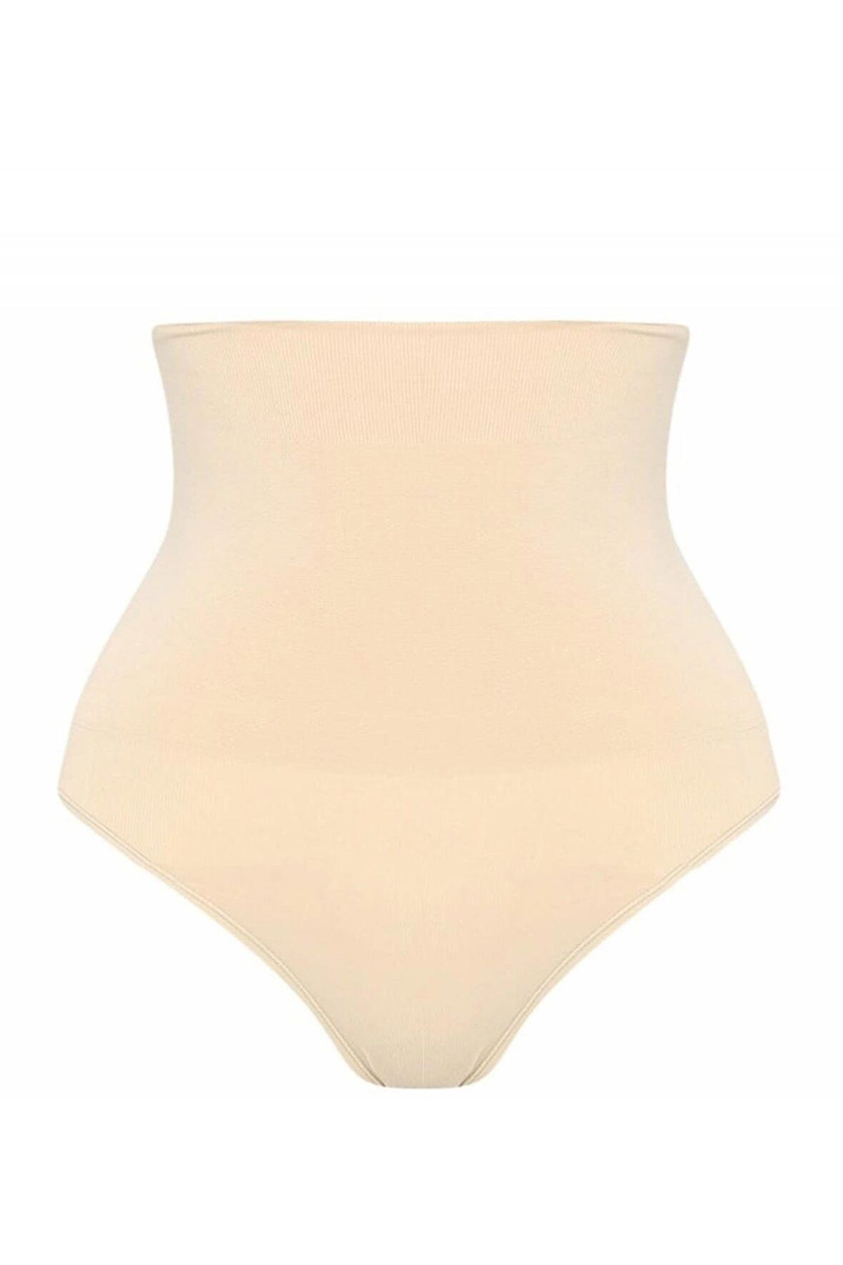 Kadın Çift Kat Yüksek Bel Çıtçıtlı Külot Korse Ten 2019