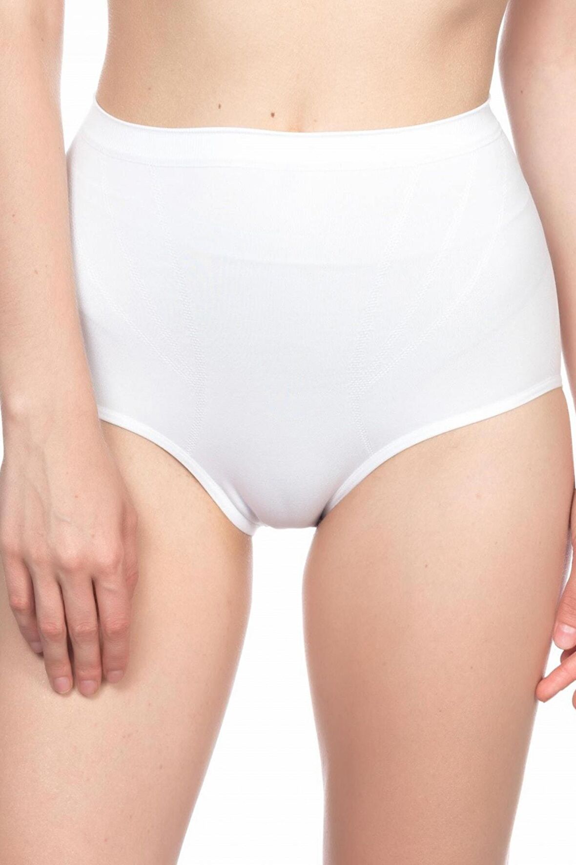 Kadın Beyaz Klasik Dikişsiz Külot Korse 2016B