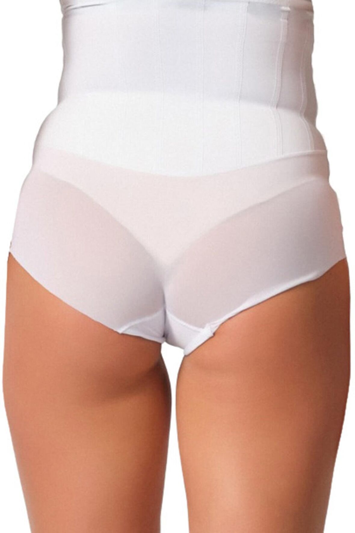 Kadın Beyaz Tül Karyokalı Lazer Slip Korse 2945b