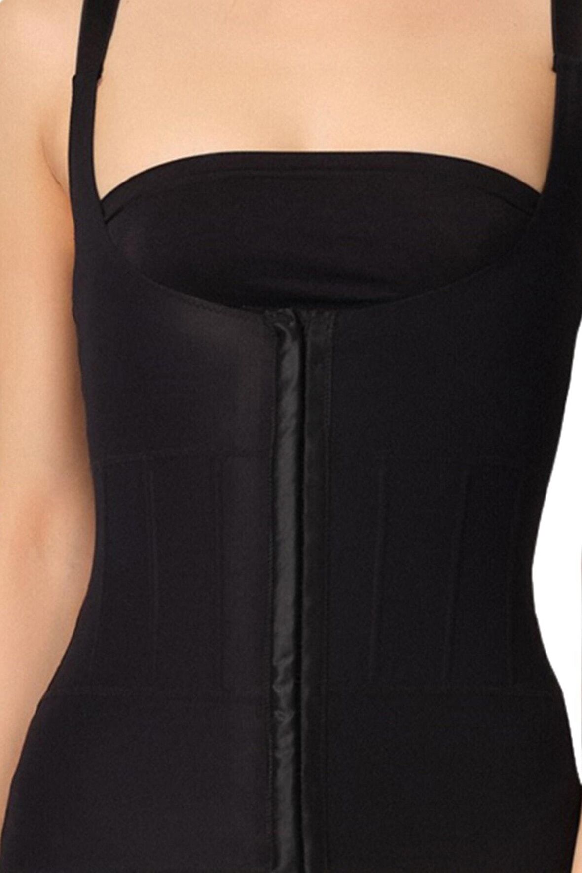 Kadın Siyah Göğüs Altı Balen Destekli Atlet Korse 2946