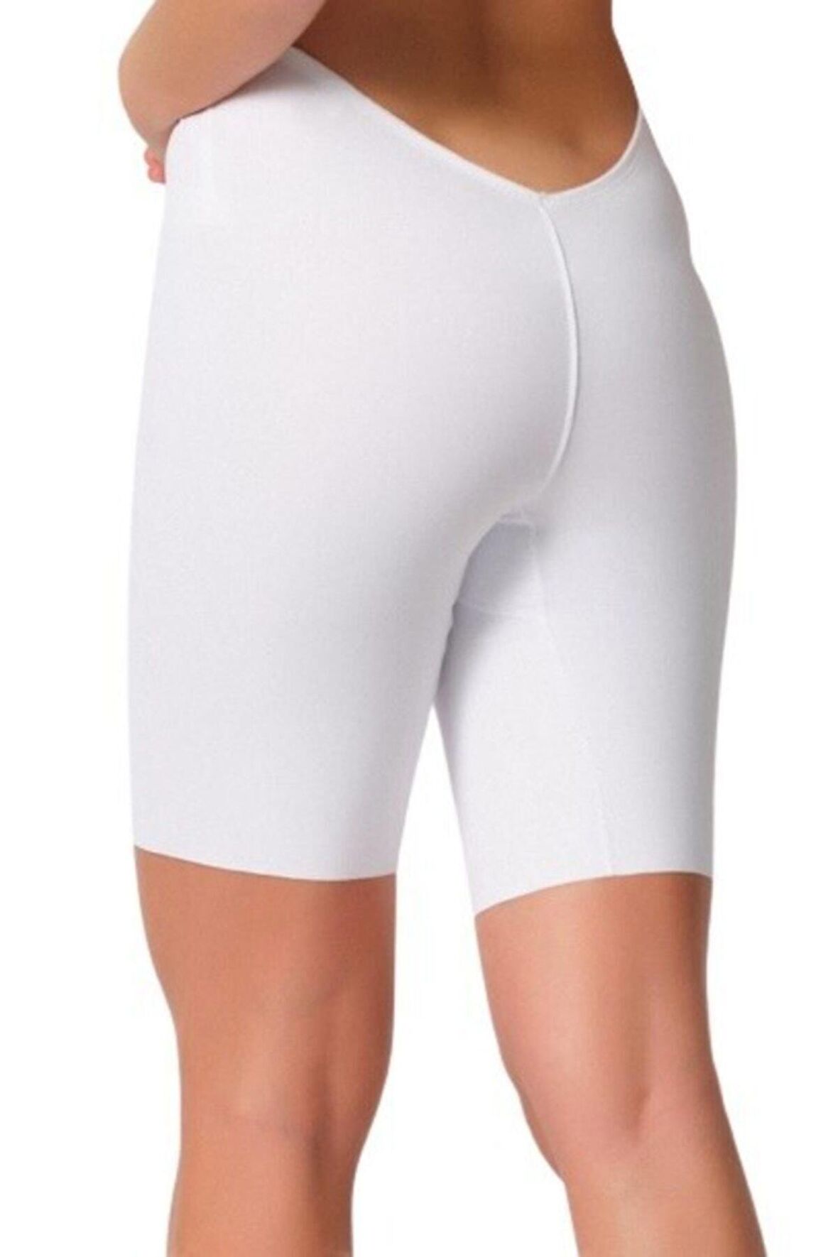 Kadın Beyaz Balenli Dekolte Paçalı Korse 2927