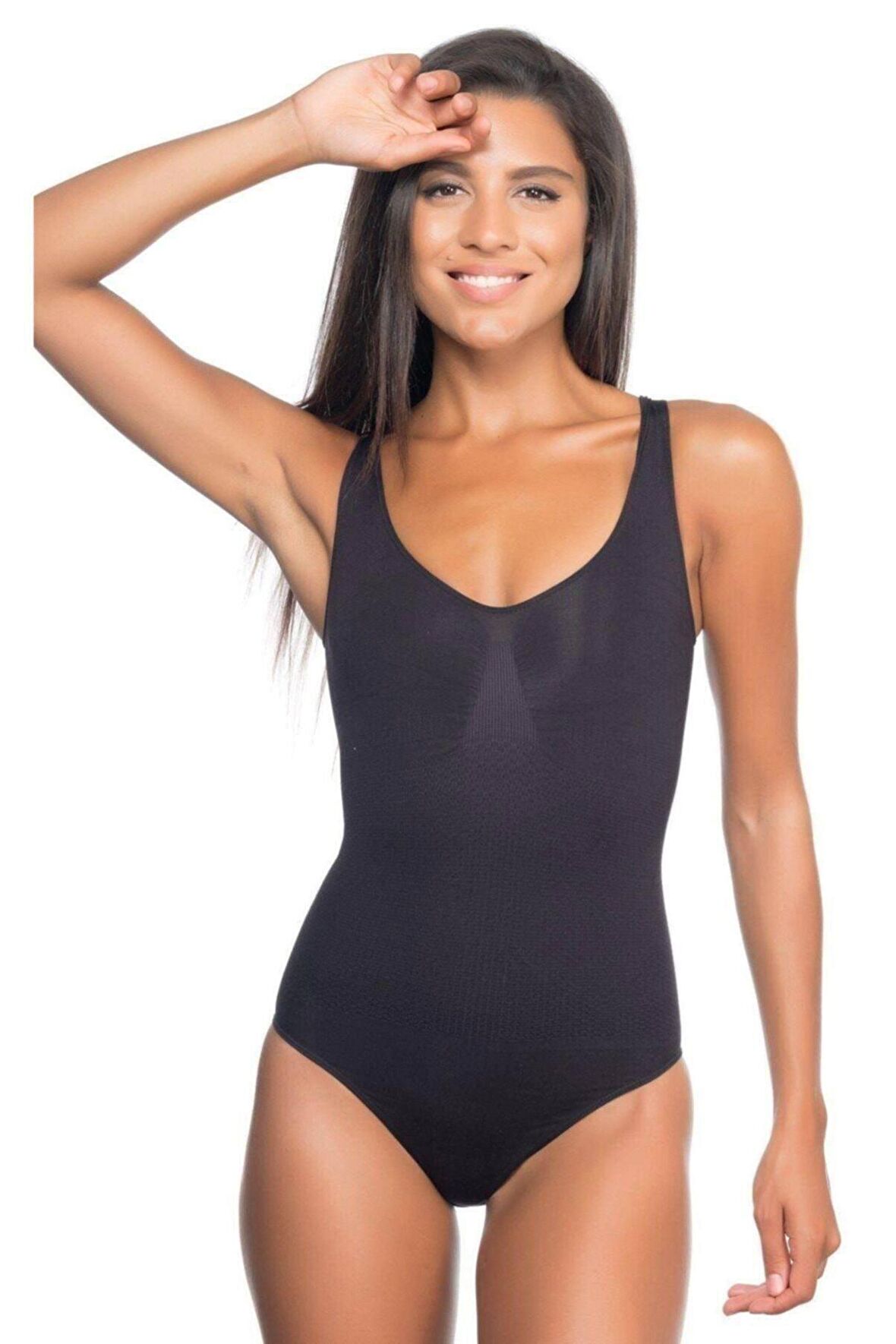 Kadın Seamless Kalın Askılı Slip Boy Korse