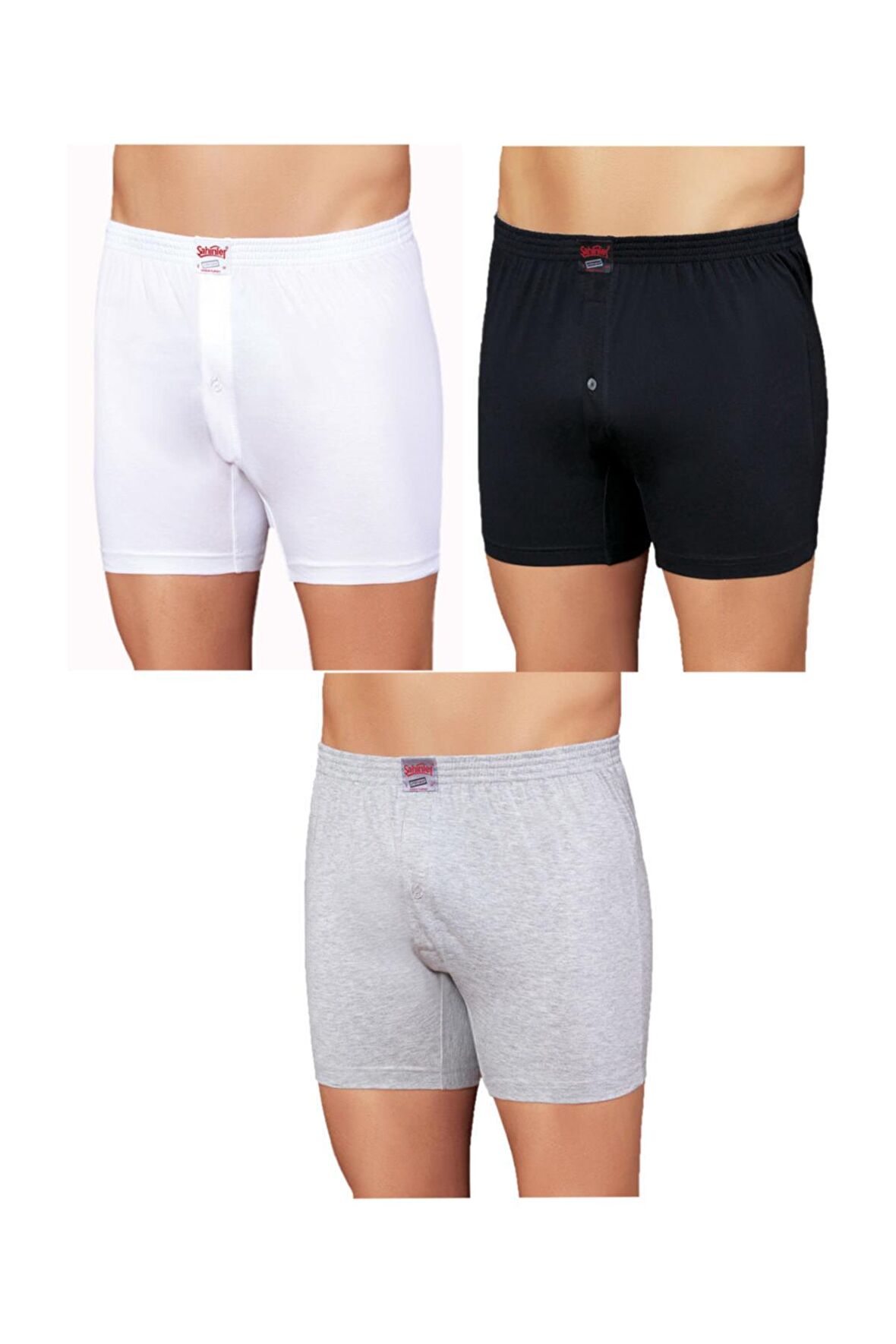 6 Adet Pamuklu Erkek Boxer - E010